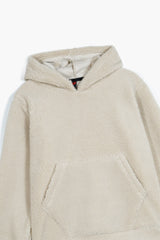 Offwhite Teddy Fur Hoodie – Ultra Soft & Cozy Winter Wear