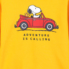 Kids "Adventure Is Calling" Printed Fleece Hoodie