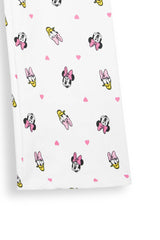 Minnie & Daisy Printed Fleece Tracksuit | Girls Short Body Hoodie & Wide Leg Trouser