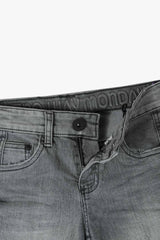 Kid's Denim Grey Short With Adjuster
