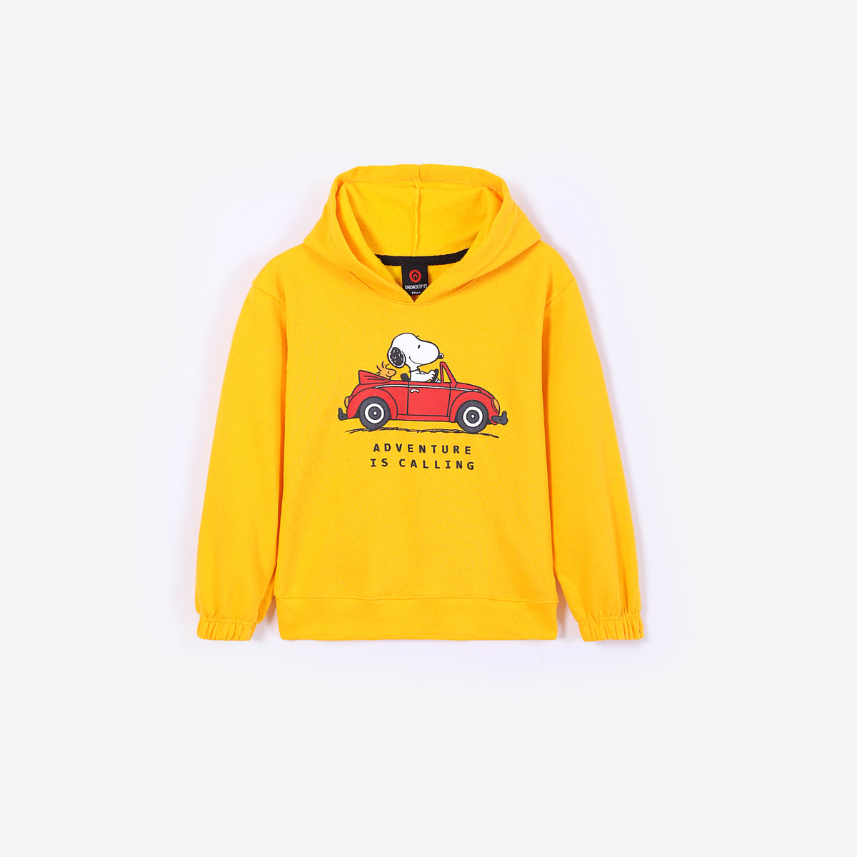 Kids "Adventure Is Calling" Printed Fleece Hoodie