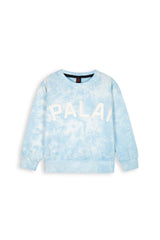 Sky Blue Tie-Dye Terry Tracksuit | 100% Cotton | Cozy Winter Outfit for Kids
