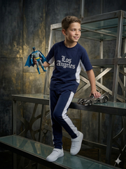 Premium Boys "Los Angeles" Navy & White Tracksuit Set | 100% Cotton Interlock