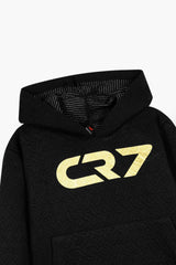 CR7 Quilted Tracksuit for Kids | Ronaldo Printed Hoodie & Joggers | Winter Outfit