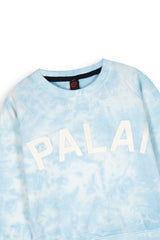 Sky Blue Tie-Dye Terry Tracksuit | 100% Cotton | Cozy Winter Outfit for Kids