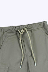 6 Pockets cotton Cargo Shorts gray