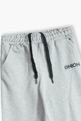 ONION Kids Grey Zipper Tracksuit Set – Jacket & Pants