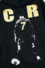 CR7 Quilted Tracksuit for Kids | Ronaldo Printed Hoodie & Joggers | Winter Outfit