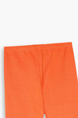 Orange Ripped Lycra Tights | Stretchable & Trendy Fit
