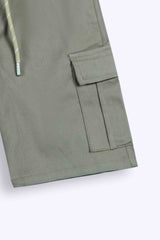 6 Pockets cotton Cargo Shorts gray