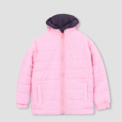 Girls Premium Quality Puffer Zipper Hoodie Jacket