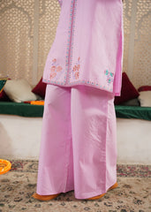 Girls' "Amethyst Meadow" Multi-Thread Embroidered 3-Piece Festive Set