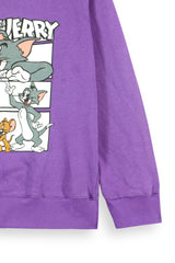 Kids Purple Tom & Jerry Fleece Tracksuit – 100% Cotton Fleece