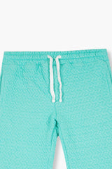 Kids Quilted turquoise Tracksuit | 2-Piece Hoodie & trouser Set | Winter Cotton Outfit