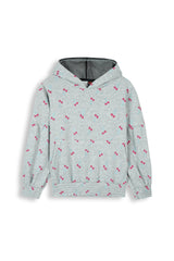 Kids Cherry Print Hoodie & Jogger Set – 100% Cotton Fleece
