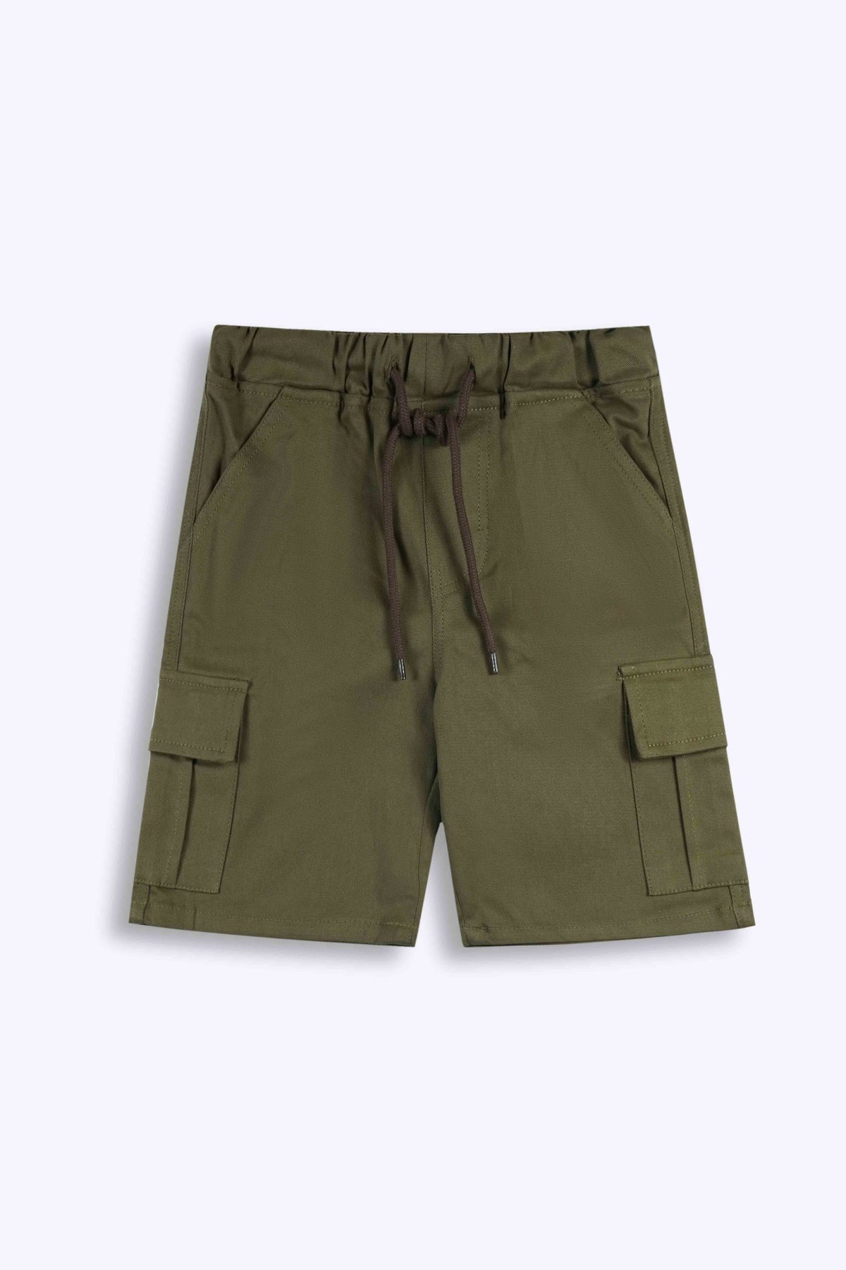 6 Pockets cotton Cargo Shorts brown