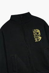 Messi #10 Kids Fleece Jacket – Black & Gold | 100% Premium Fleece