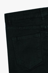 Black 6-Pocket Cargo Pants – 100% Cotton Denim