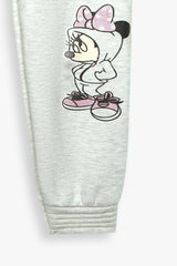 Minnie Mouse Kids Tracksuit | 2-Piece Cotton Fleece Sweatshirt & Joggers Set | Winter Wear