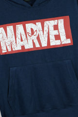 Marvel Boys Hoodie – Navy Blue | 100% Cotton Fleece