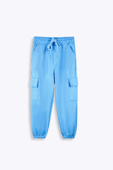 Boys Utility Fleece Tracksuit – Sky Blue