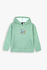 Unisex Kids Quilted Hoodie – Sage Green