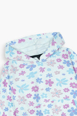 Girls 100% Cotton Fleece Printed Hoodie Suit – Soft Winter Co-Ord Set
