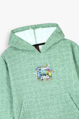 Unisex Kids Quilted Hoodie – Sage Green