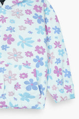 Girls 100% Cotton Fleece Printed Hoodie Suit – Soft Winter Co-Ord Set