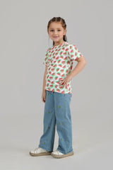 Water Melon all over Print T shirt