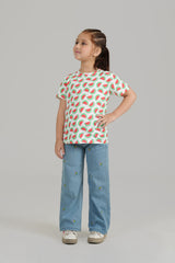 Water Melon all over Print T shirt