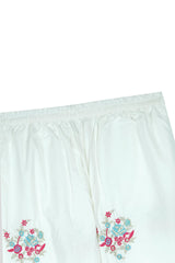 Girls Embroidered 3-Piece Suit – Tilla & Multihead Work with Motif Trouser