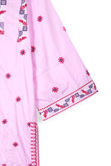 Girls Embroidered 3-Piece Suit with Tulip Trouser – Winter Cotton