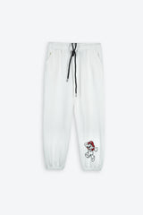 Super Mario Kids Tracksuit – White | 100% Cotton Terry
