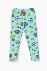Sports Printed Girls Soft Cotton  Lycra Tight