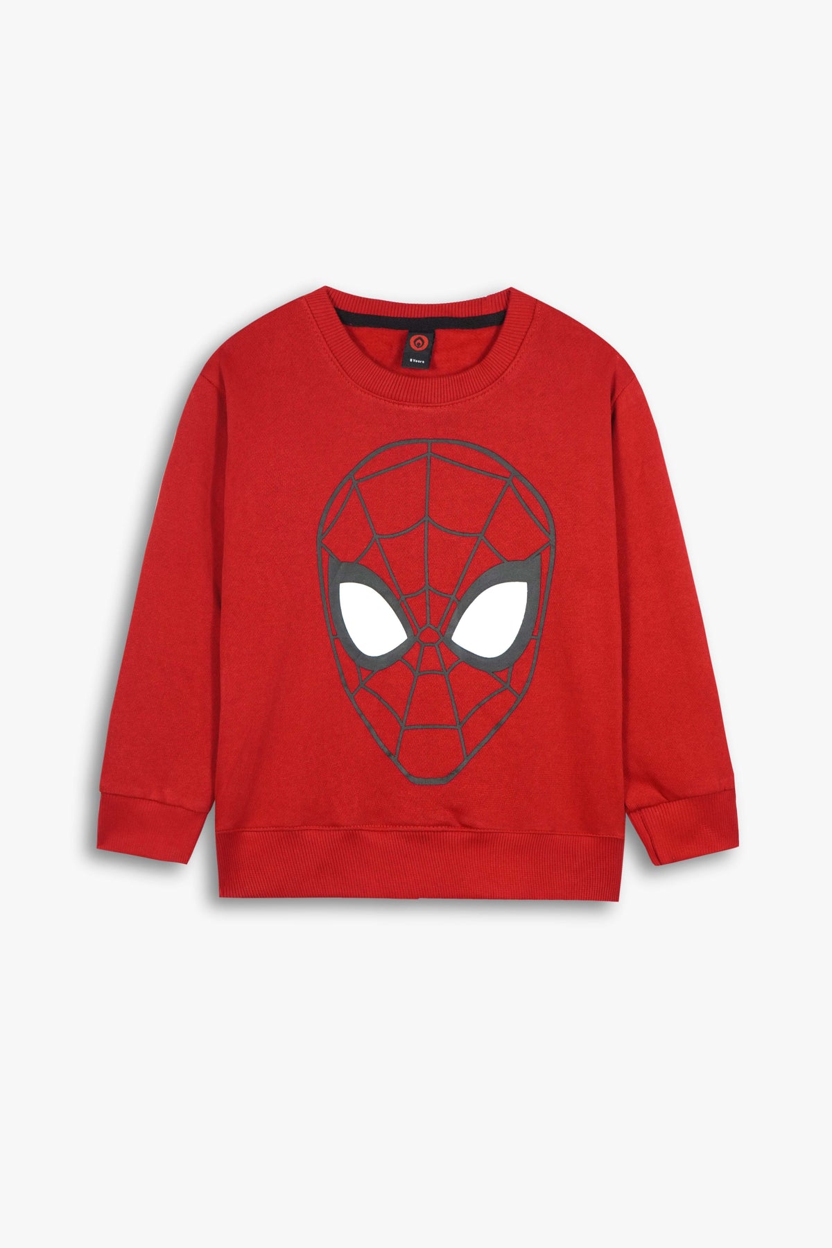 Kids Red Fleece Spiderman Sweatshirt