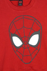 Kids Red Fleece Spiderman Sweatshirt