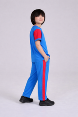 Los Angeles 2-Piece Cotton Set - Blue/Red Athletic Loungewear