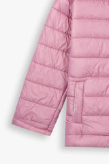 Girls Pink Puffer Jacket | Lightweight Hooded Winter Coat | Warm & Cozy Outerwear