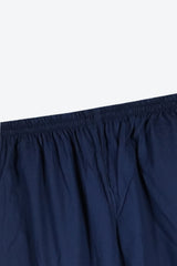 Chambaili 3-Piece Suit – Navy Blue with Orange Embroidery | 100% Cotton
