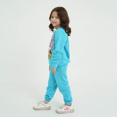 Girls Soft Cotton Daisy Duck Printed Fleece Tracksuit