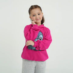 Girls Soft Cotton Printed Fleece Suit