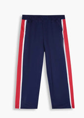 Kids "EVERYDAY" Printed Cotton Interlock T-Shirt & Pants Set – Red, White & Navy