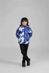 Kids Camouflage Puffer Jacket | Winter Hooded Coat | Warm & Lightweight Outerwear