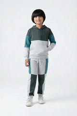 Kids Colorblock Fleece Panel Tracksuit