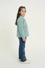 Embroidered Jacquard Shirt | Stylish Winter Wear