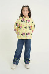 Minnie Mouse Kids Puffer Jacket | Girls Hooded Winter Coat | Warm & Lightweight Outerwear