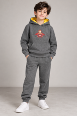 Kids Iron-Man Embriodery Fleece Tracksuit