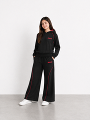 Girls Premium Cotton Terry Wide Leg Hoodie Set