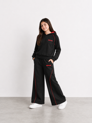 Girls Premium Cotton Terry Wide Leg Hoodie Set